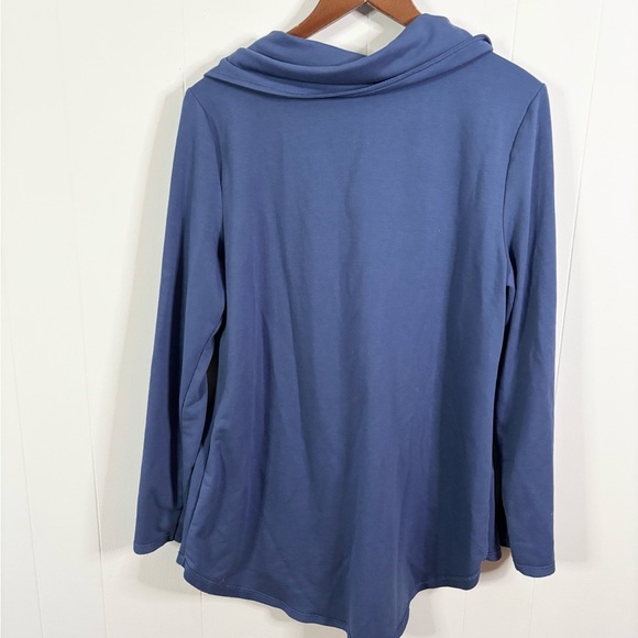 Soft Surroundings Kassidy pullover tunic size L blue - Picture 7 of 8